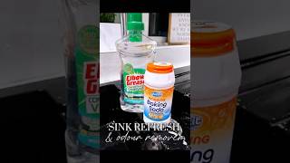 SINK CLEAN  DEODORISE  DISINFECT  PLUG HOLE CLEANING  CLEANING TIPS  HACKS [upl. by Harrak]