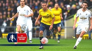 Oxford Utd 32 Swansea  Emirates FA Cup 201516 R3  Goals amp Highlights [upl. by Nnayd]