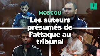 Les suspects de lattentat de Moscou au tribunal pour la première fois [upl. by Januarius]