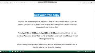 Free Assassin creed untiy with uplay activation [upl. by Eerahs]