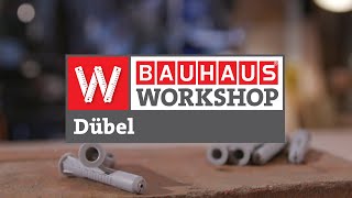 Dübel  Welcher ist der Richtige Experten Tipps  BAUHAUS Workshop [upl. by Enelyaj]