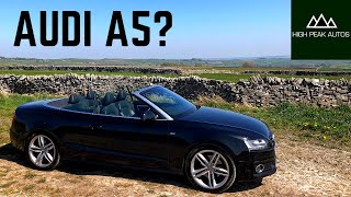 Should You Buy an AUDI A5 Convertible Test Drive amp Review [upl. by Ahseekan337]