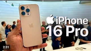 آيفون ١٦ برو IPhone 16 Pro Desert Titanium Handson With Camera Control Feature Test [upl. by Cullie]