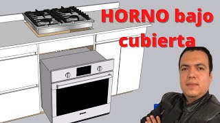 Cómo hacer mueble para EMPOTRE de HORNO de gas en la cocina [upl. by Hgalehs]