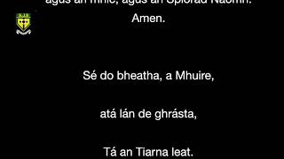 Sé Do Bheatha Mhuire  The Haily Mary in Irish [upl. by Allan]