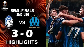 Highlights Atalanta 30 Marsiglia  Semifinali  UEFA Europa League 202324 [upl. by Enybor]