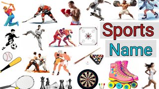 Sports name  sports name with pictures  Sports vocabulary [upl. by Tubb990]