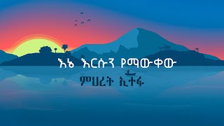 እኔ እርሱን የማውቀው  ምህረት ኢተፋ  Mihret Etefa  Ene esun Yemawkew  Lyrics [upl. by Daniyal]