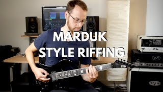 Riffing with Rasmus Marduk Style Black Metal Riffs [upl. by Aime]