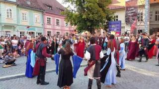 Dans medieval – Paladinii de Terra Medieș 1  Festivalul Sighisoara Medievala 2017 [upl. by Kam]