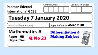 Q23 4MA11HR Jan 2020 [upl. by Ennaeiluj]