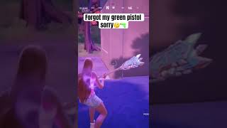 Forgot my green pistol fortnite fortniteclips gaming controller [upl. by Idnahk]