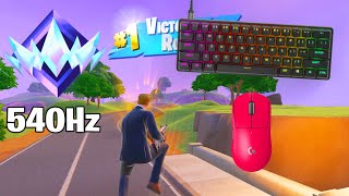 SteelSeries Apex Pro Mini ASMR 😴 Solo Gameplay 🏆 Satisfying Keyboard Fortnite 240 FPS 4K [upl. by Pitchford]