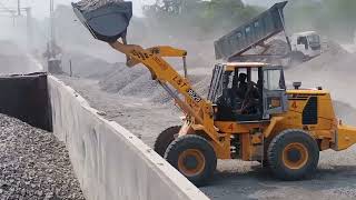 WL9020 Wheel Loader Loading Limestone in Train India automobile loader jcb game machinecat [upl. by Adeline682]