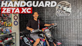 TIPS MODIFIKASI BIAR MOTOR KELIATAN LEBIH GAGAH TUTORIAL MASANG HANDGUARD DI KLX BERMESIN CRF [upl. by Nyladgam]