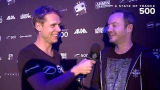 ASOT 500 Video Report  Armin van Buuren interviews Max Graham [upl. by Born]