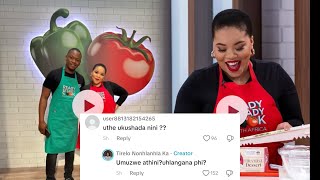 Gatvol Tirelo responds to mean comments after her cooking show 😭 [upl. by Michey]