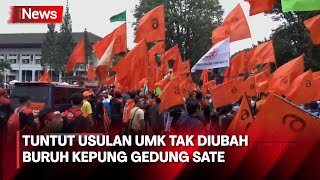 Aksi Massa Buruh Terkait UMK Minta Pj Gubernur Jabar Tak Ubah Rekomendasi UMK [upl. by Niltak]