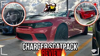 2023 Dodge Charger Wide body Scatpack WalkAround amp Review [upl. by Claudy]