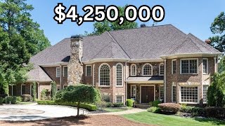 425M Atlanta Mansion wLakefront Lot in Sandy Springs GA I 5509 Long Island Dr I Atlanta Luxury [upl. by Londoner]