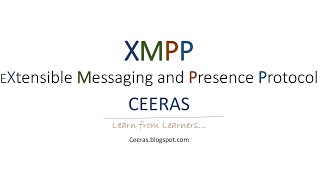 XMPP  Extensible Messaging and Presence Protocol [upl. by Holtorf]