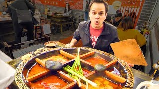 Chinese Street Food HOT POT HEAVEN  RABBIT Noodles and SPICY Dumplings in China  CHILI OIL 4 LIFE [upl. by Irdua]