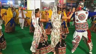 Garba Performance  लोकरंग  AD Dance Group Jhabua  17 Oct 2018  part5  Rajwada Chouk Jhabua [upl. by Nnylav]