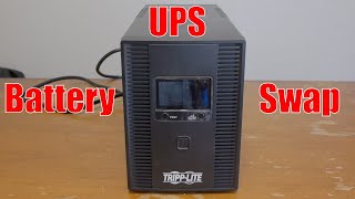 Tripp Lite SMART1500LCDT Battery Swap [upl. by Nuris]