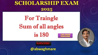 Triangle Angle Sum Explained Solve for Three Angles abwaghmare mathsbyanandsir [upl. by Calloway90]