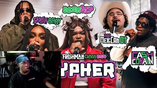 2024 XXL Freshman Cypher With Mexican OT Skilla Baby ScarLip Cash Cobain and Lay Bankz REACTION [upl. by Annaer]