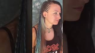 Wir flechten ganz fix super coole Sidecut Cornrows knotlessbraids [upl. by Eizus]