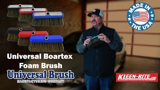 Universal BOARTEX ULTRA Synthetic Hogs Hair Foam Brushes  KleenRite [upl. by Ayanaj]