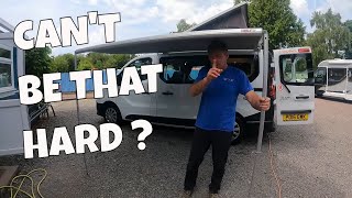 How Tow Wind Out A Camper Awning  ONE PERSON [upl. by Nadual]