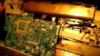 HP pavilion dv6 notebook disassembly changing touch pad ribon cable [upl. by Artamas]