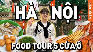 FOOD TOUR 5 CỬA Ô HÀ NỘI  Xôi mặn Nem lụi Bánh đa trộn Vịt quay Bánh đúc nóng rất ngon [upl. by Ferretti]