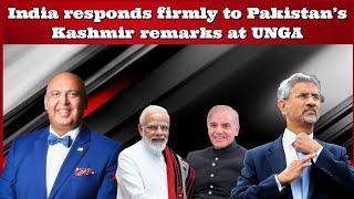 SajidTarar India responds firmly to Pakistans Kashmir remarks at UNGA [upl. by Thad]