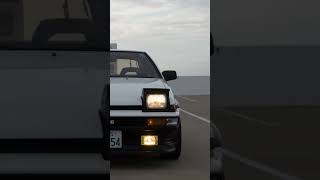 Nostalgic or maddening Driving over 64 MPH triggers the speed chime on this Toyota Sprinter Trueno [upl. by Gurtner]