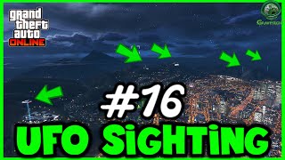 UFO Sighting 16 Locations Guide in GTA Online 5 Locations Los Santos Mountains [upl. by Nnylyoj]