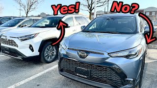 Worlds Best Toyota RAV4 and Corolla Cross Comparison review [upl. by Adnwahsar]