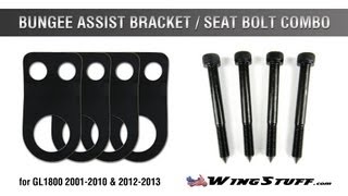 Bungee Assist Bracket amp Seat Bolt Combo  Honda Goldwing Parts amp Accessories  WingStuffcom [upl. by Cahra11]