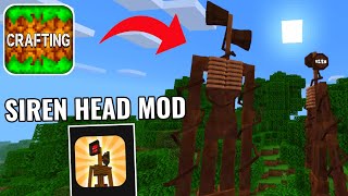 How To Download And Install SIREN HEAD ADDON in Crafting and Building [upl. by Itnaihc]