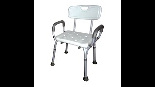 Tuffcare Deluxe Armed Shower Chair Assembly [upl. by Elleirbag]