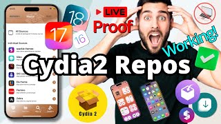 Top 25 Cydia 2 Repos For iOS 16  iOS 18181  2024  How to add Repos in Cydia 2  No PC Method [upl. by Ailahs]