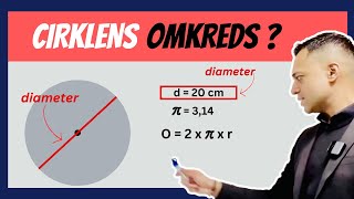 OMKREDS af en Cirkel ⭕️   Geometri Matematik folkeskolen [upl. by Debby124]