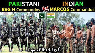 Pakistan SSG Navy Commandos VS Indian Marcos Commandos Comparison  Marcos Vs SSGN [upl. by Erialcyram]