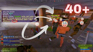 GHOSTING THE MOST BRAINDEAD 10x CLAN IN RUST [upl. by Goodrow]