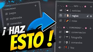 💥¡Cómo DECORAR TU SERVIDOR de DISCORD Paso a Paso [upl. by Nylram]