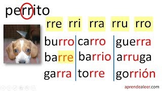 Silabas rra rre rri rro rru para niños palabras y oraciones [upl. by Gerik]