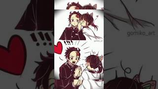 tanjiro x kanao 😊❤️ demonslayer couple anime edit trending short [upl. by Asiram808]