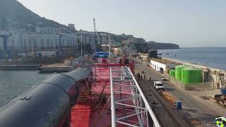 3400 DWT Ship Sail Inside Dry Dock at Gibraltar seaman zorroengineer888 [upl. by Durwyn]